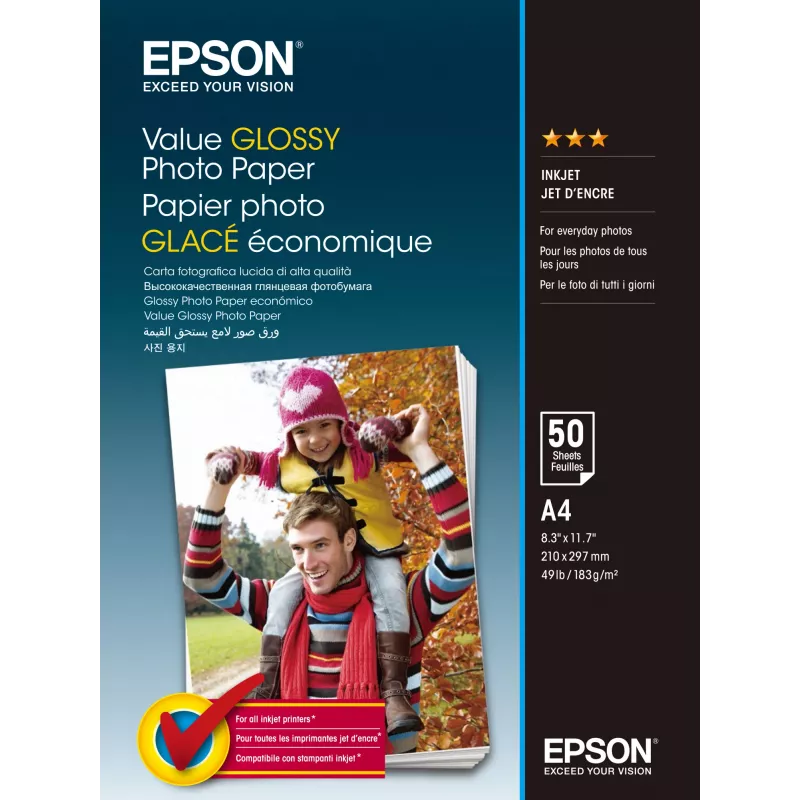 Epson Value Glossy Photo Paper - A4 - 20 sheets