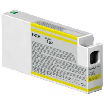 Epson Singlepack Yellow T636400 UltraChrome HDR 700 ml, Yellow, Pigment-based ink, 700 ml, 1 pc(s)