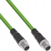 InLine Industrial network cable, M12 8-pin X-coded male/male, Cat.6A PUR 7m