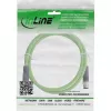 InLine Industrial network cable, M12 4-pin D-coded male/male, PUR 2m