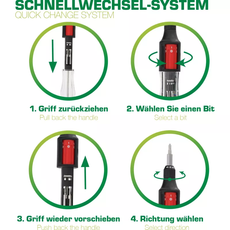 InLine Ratchet screwdriver 10in1 mini InLine 43090