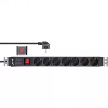 InLine 16411S surge protector Black 7 AC outlet(s) 2 m