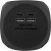 InLine Charging Cube InLine 16499B 3x earthing contact 2x USB-C 2x USB-A black 2m