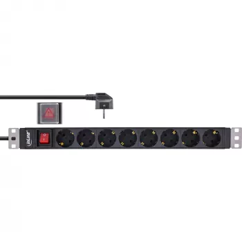 InLine 16412S surge protector Black 8 AC outlet(s) 2 m