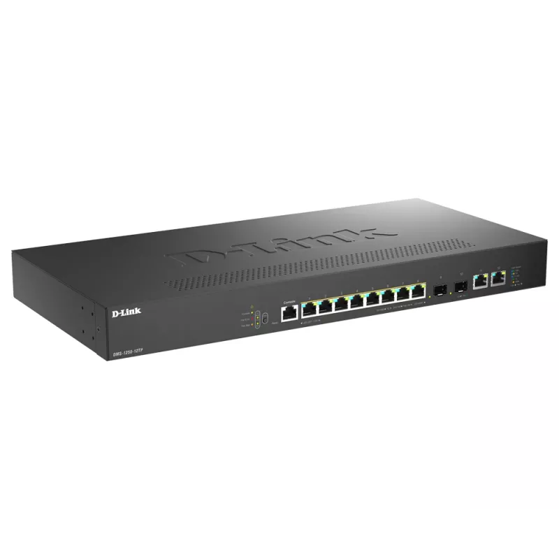 D-Link DMS-1250-12TP/E network switch Managed 2.5G Ethernet (100/1000/2500) Power over Ethernet (PoE) Black