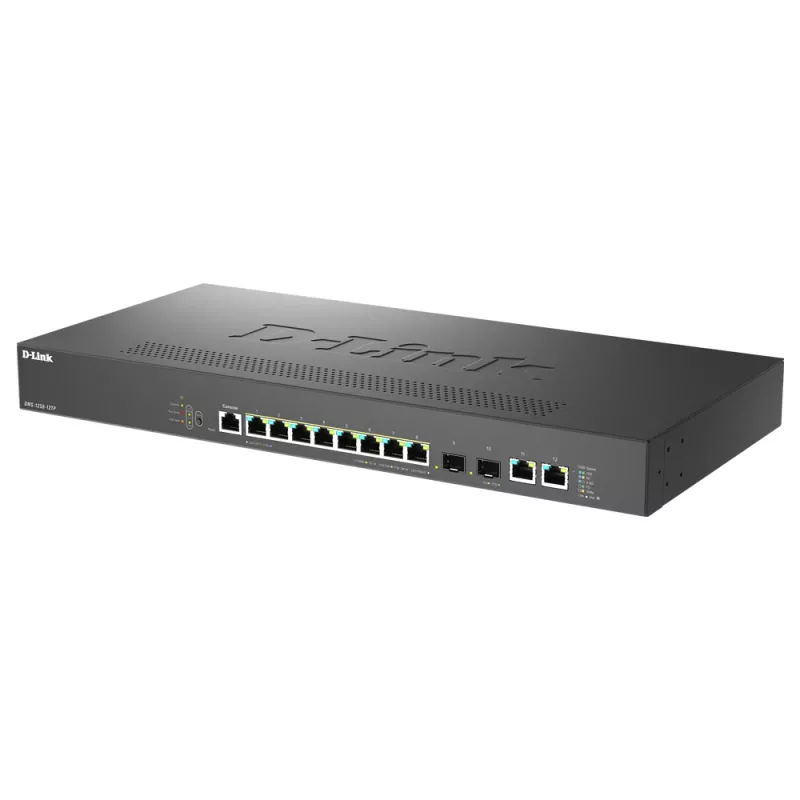 D-Link DMS-1250-12TP/E network switch Managed 2.5G Ethernet (100/1000/2500) Power over Ethernet (PoE) Black