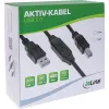 InLine USB 2.0 active cable, USB-A male to USB-B male, 7.5m