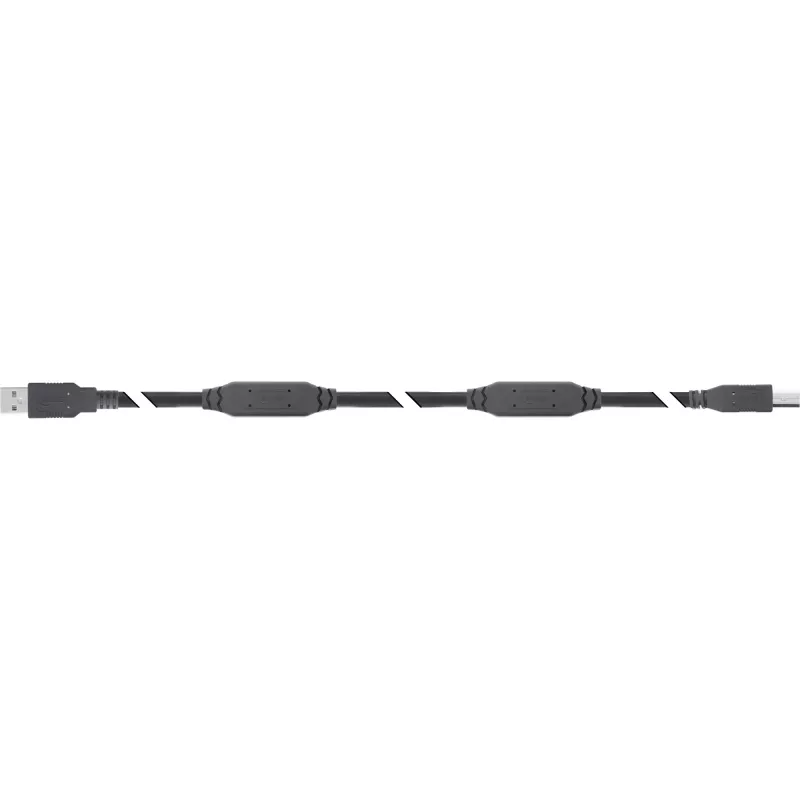 InLine USB 2.0 active cable, USB-A male to USB-B male, 25m