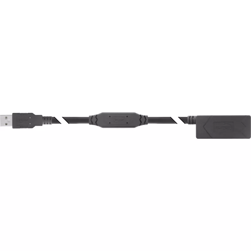 InLine USB 2.0 active extension USB-A male/female 25m 0.48 Gbit/s
