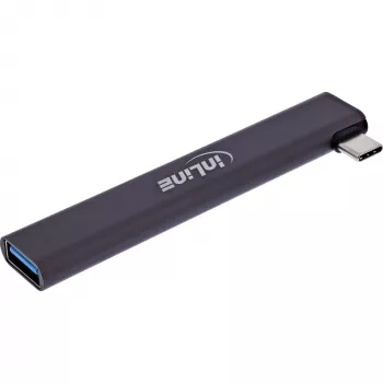 InLine Slim USB-C Hub, 4-port, USB 3.0 + 3x USB 2.0, slim design