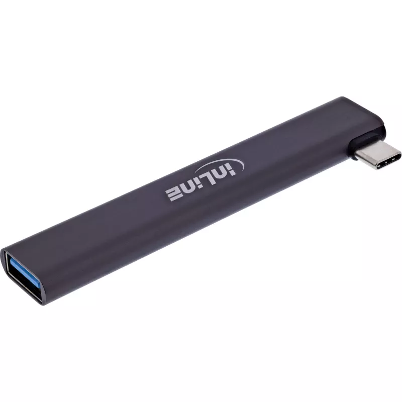 InLine Slim USB-C Hub, 4-port, USB 3.0 + 3x USB 2.0, slim design