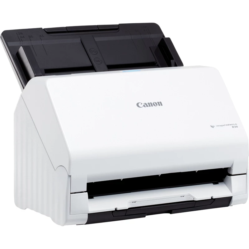 Canon imageFORMULA R30 Driverless Desktop Document Scanner, 216 x 356 mm, 600 x 600 DPI, ADF + Sheet-fed scanner, White, CIS, RGB LED