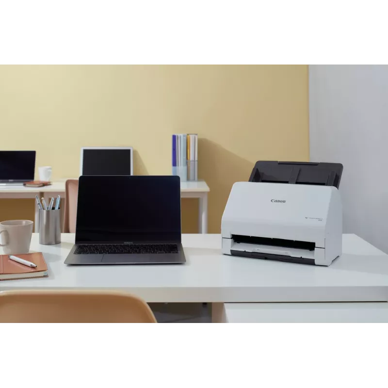 Canon imageFORMULA R30 Driverless Desktop Document Scanner, 216 x 356 mm, 600 x 600 DPI, ADF + Sheet-fed scanner, White, CIS, RGB LED