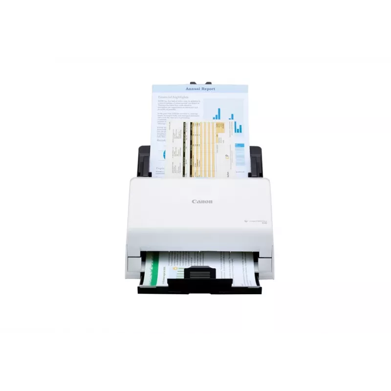 Canon imageFORMULA R30 Driverless Desktop Document Scanner, 216 x 356 mm, 600 x 600 DPI, ADF + Sheet-fed scanner, White, CIS, RGB LED