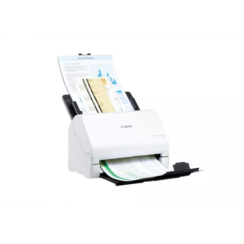 Canon imageFORMULA R30 Driverless Desktop Document Scanner, 216 x 356 mm, 600 x 600 DPI, ADF + Sheet-fed scanner, White, CIS, RGB LED