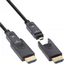 InLine HDMI AOC cable, Ultra High Speed HDMI, 8K4K, detachable plug, 25m