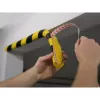 Durable C25R Polyurethane Product Black Yellow Rounded 1000 mm