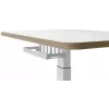 LEITZ Ergo Small Sit Stand Desk 65340001 White Height-Adjustable Table with Castors