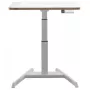 LEITZ Ergo Small Sit Stand Desk 65340001 White Height-Adjustable Table with Castors