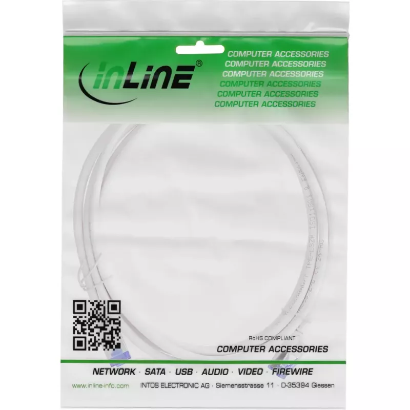 InLine 74902W networking cable White 2 m Cat6a S/FTP (S-STP)