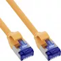 Patch Cable InLine Cat.6A S/FTP TPE (LSZH) PoE, flexible, yellow, 15 m
