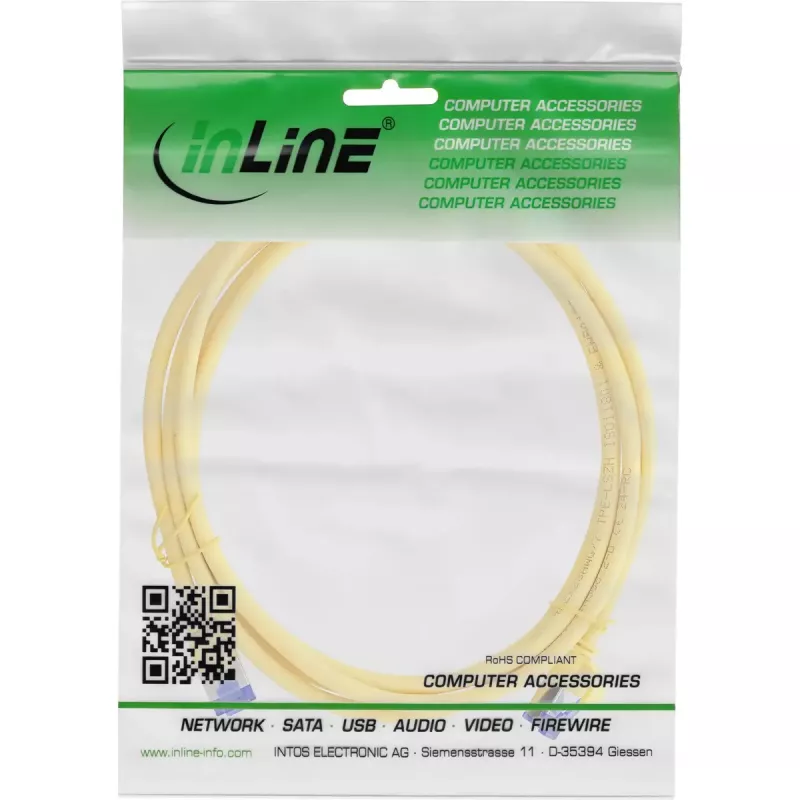 InLine 74907Y networking cable Yellow 7.5 m Cat6a S/FTP (S-STP)