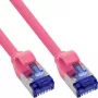 InLine 74901M networking cable Magenta 10 m Cat6a S/FTP (S-STP)