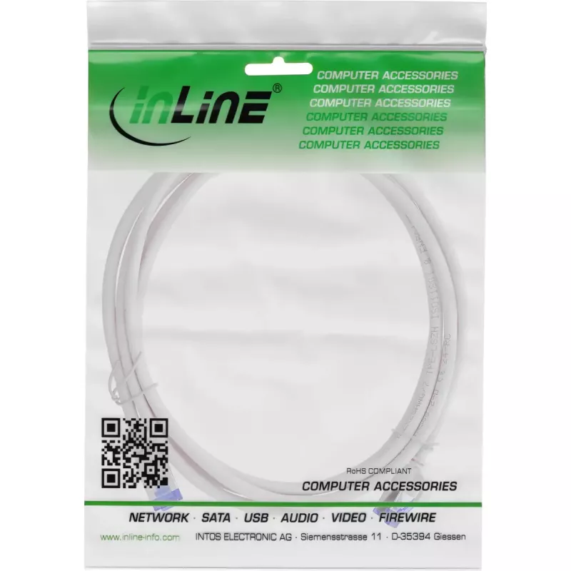 InLine 74903 networking cable Grey 3 m Cat6a S/FTP (S-STP)