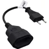 InLine 16680S power cable Black 0.2 m CEE7/16