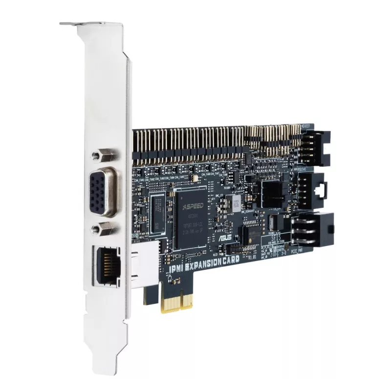 Expansion Card ASUS IPMI EXPANSION CARD‑SI PCIe with RJ‑45 and VGA, Black/Silver