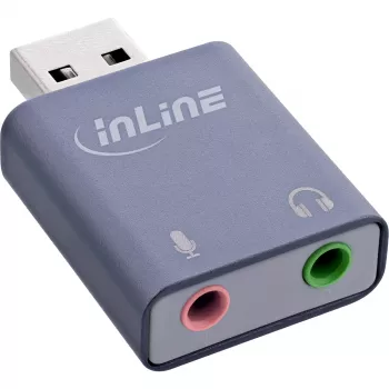 Audio Converter InLine 33051E USB Type-A Grey 42mm x 30mm x 12mm