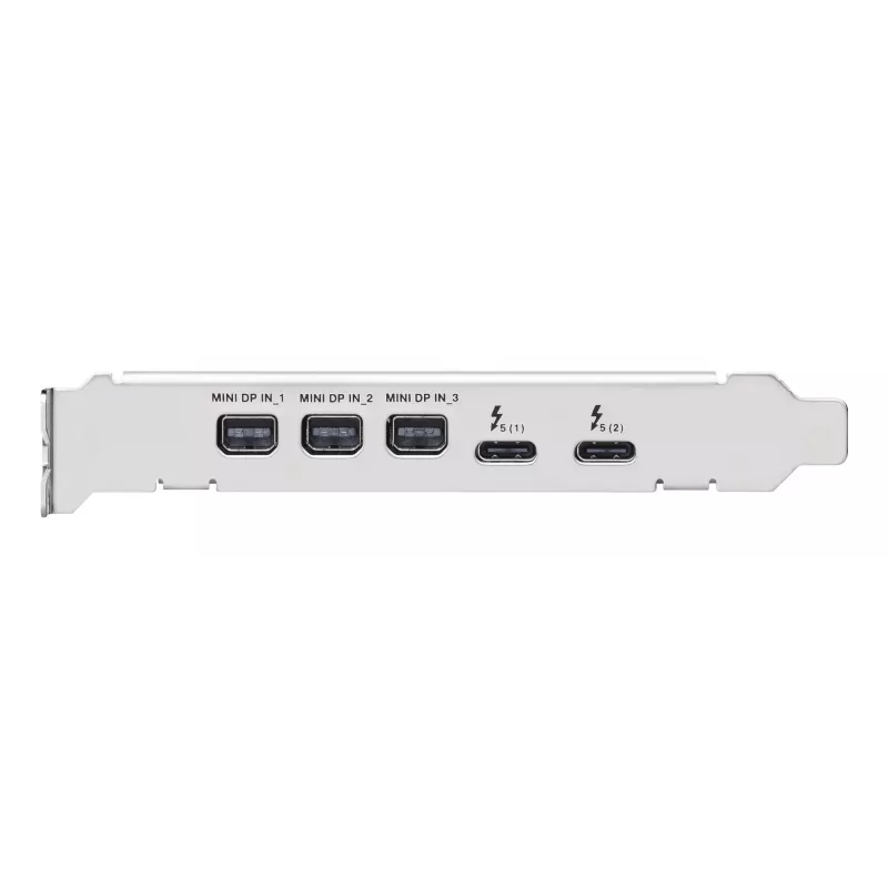 Interface card ASUS ThunderboltEX 5 — PCIe 4.0, Intel JHL9580, Mini DisplayPort, USB 2.0, 120 Gbit/s