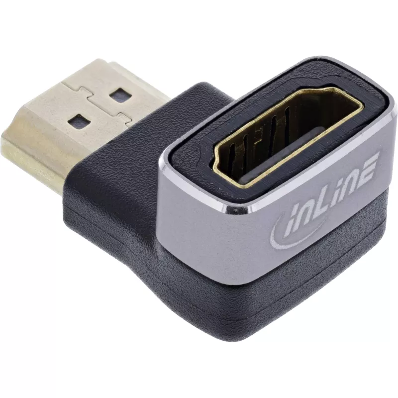 HDMI Gender Changer InLine 17991F HDMI A Black Grey Gold Plated