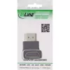 HDMI Gender Changer InLine 17991F HDMI A Black Grey Gold Plated
