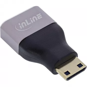 InLine 17991C cable gender changer HDMI A Mini HDMI C Black, Grey