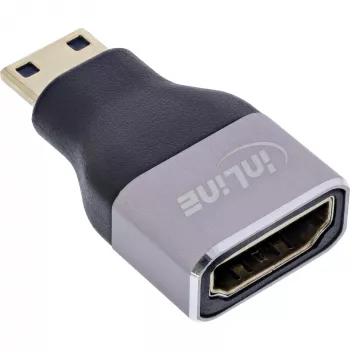 InLine 17991C cable gender changer HDMI A Mini HDMI C Black, Grey