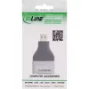 InLine 17991B HDMI A to Micro HDMI D Cable Gender Changer Black Grey