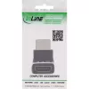 HDMI Gender Changer InLine 17991G Black Grey Gold Plated