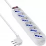 InLine 16461Z power extension 1.5 m 6 AC outlet(s) Indoor White