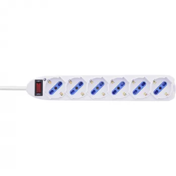 InLine 16461Z power extension 1.5 m 6 AC outlet(s) Indoor White