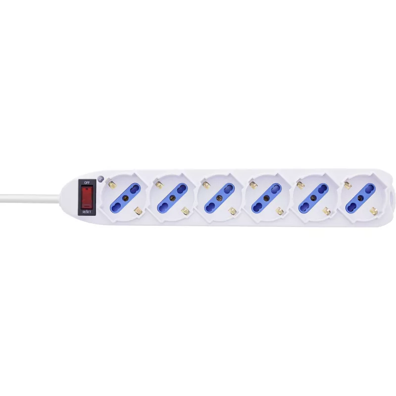 InLine 16461Z power extension 1.5 m 6 AC outlet(s) Indoor White