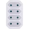 Power Plug Adapter Type F Type C InLine 16471E White