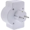 Power Plug Adapter Type F InLine 16471C 2x Type C + Type F White