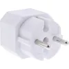 Power Plug Adapter Type F Type C Europlug White InLine 16471D