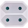Power Plug Adapter Type F Type C Europlug White InLine 16471D
