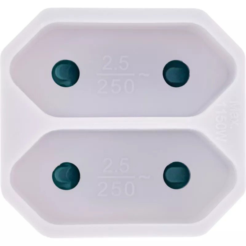 Power Plug Adapter Type F Type C Europlug White InLine 16471D