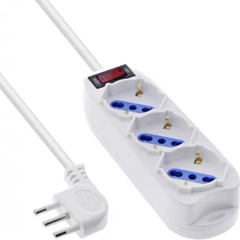 InLine 16431Z power extension 1.5 m 3 AC outlet(s) Indoor White