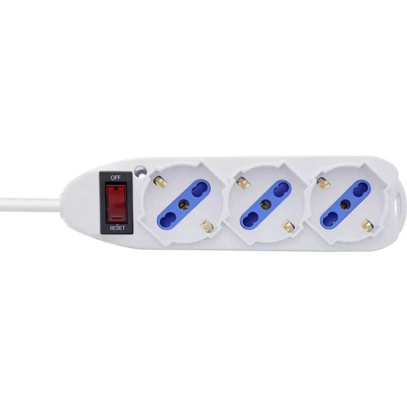 InLine 16431Z power extension 1.5 m 3 AC outlet(s) Indoor White