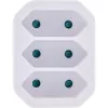 Power Plug Adapter Type F Type C InLine 16471A White
