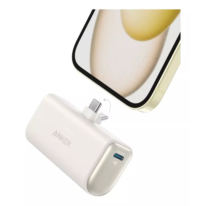 Power bank Anker A1653021, 5 mAh, Power Delivery, 2× USB-C, 18 W, 3 A, Beige